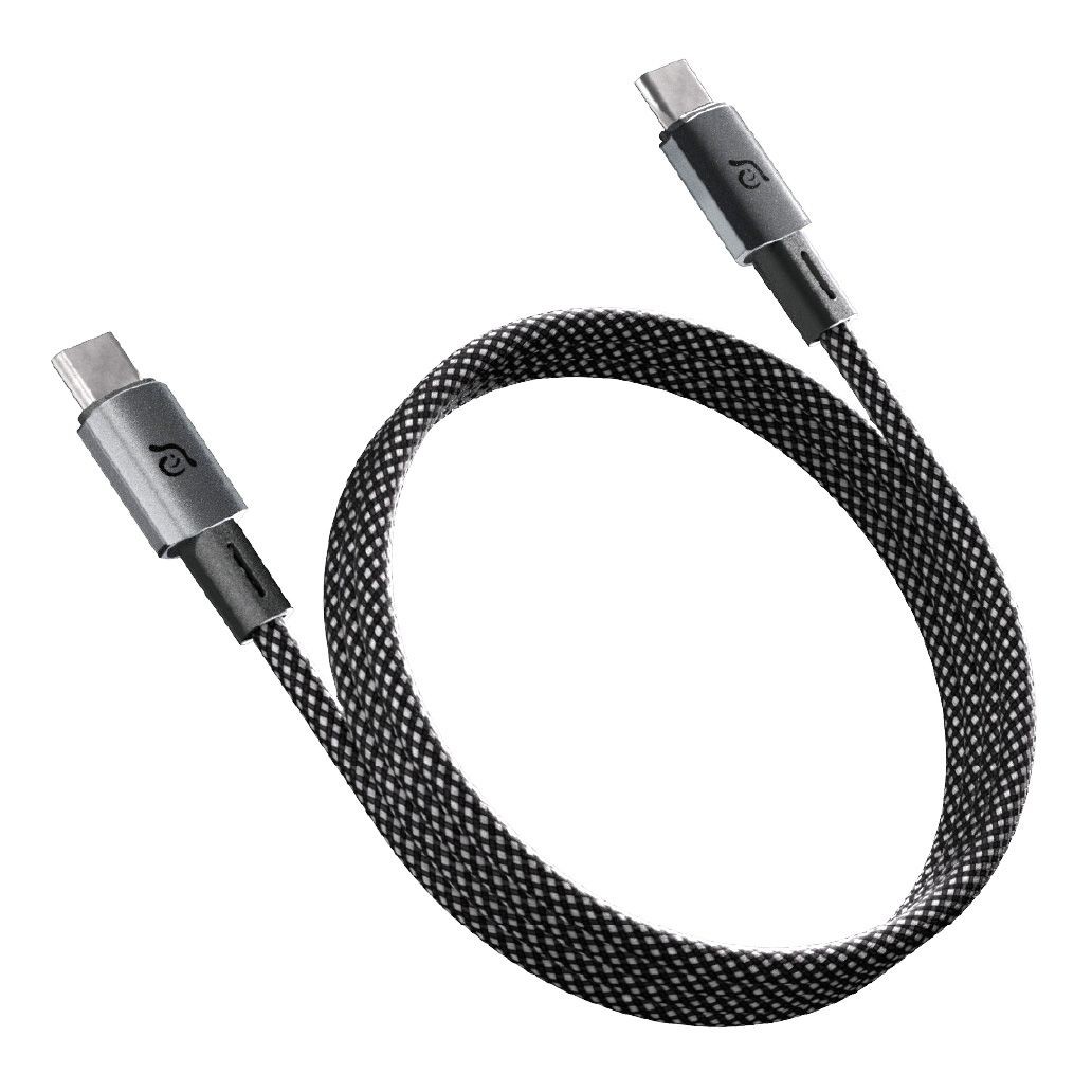 Adam Elements CASA MS100 USB-C To USB-C Magnetic Charging Cable (60W) 1m - Black - ACBADMS100BK