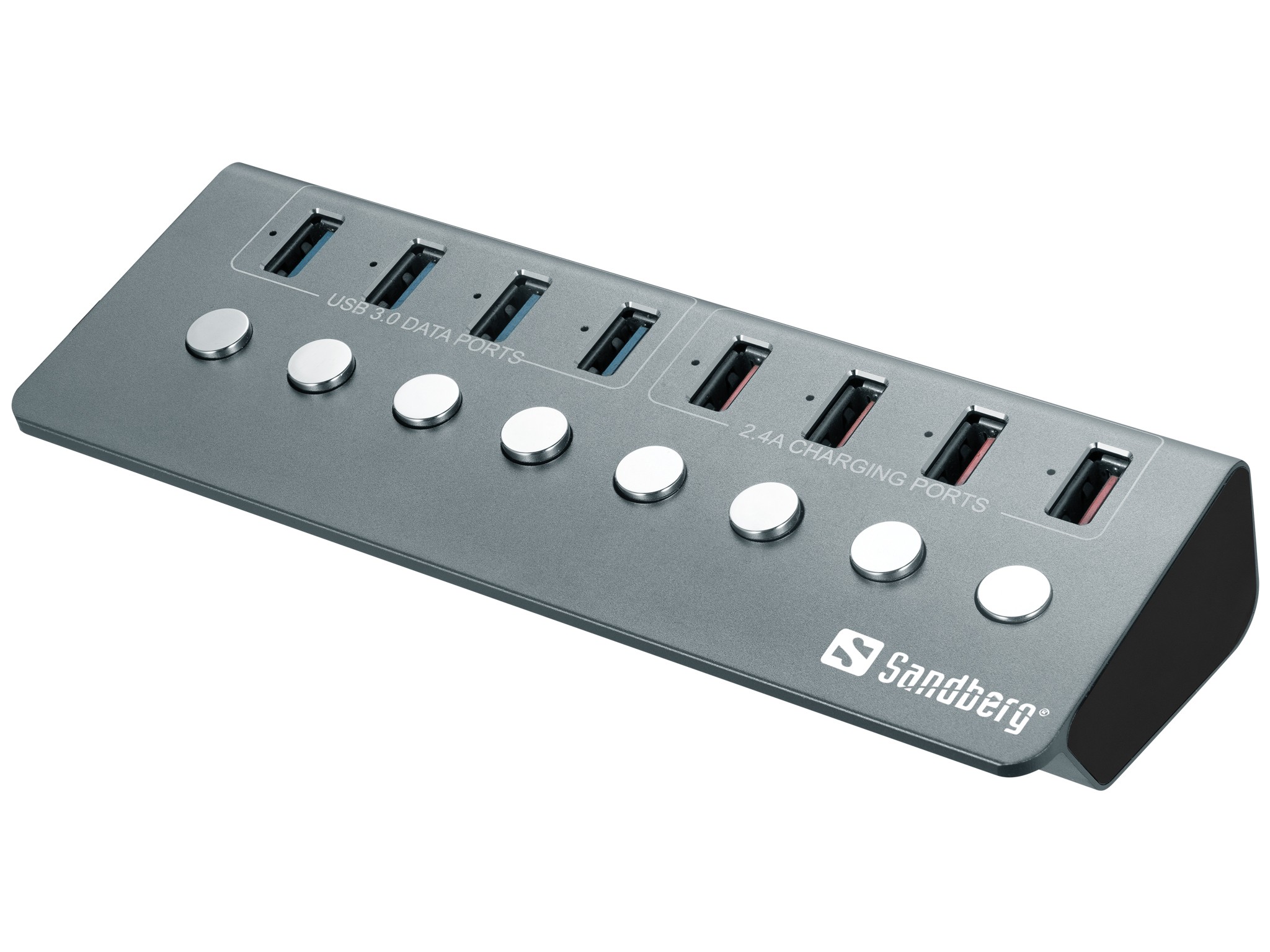 Sandberg USB 3.0 Hub - 4x Charge + 4x Data - 133-94