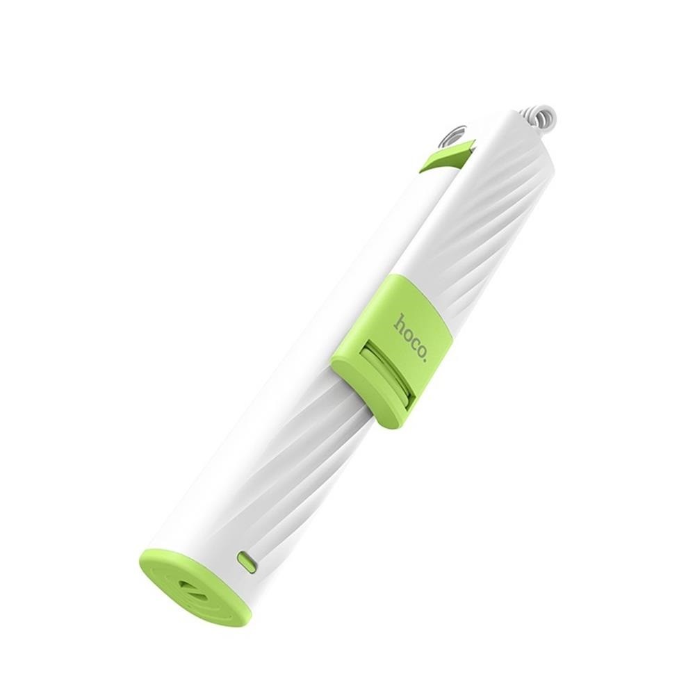 Hoco K7 Selfie Stick Android (White/Green) - K7SELSTIWHT