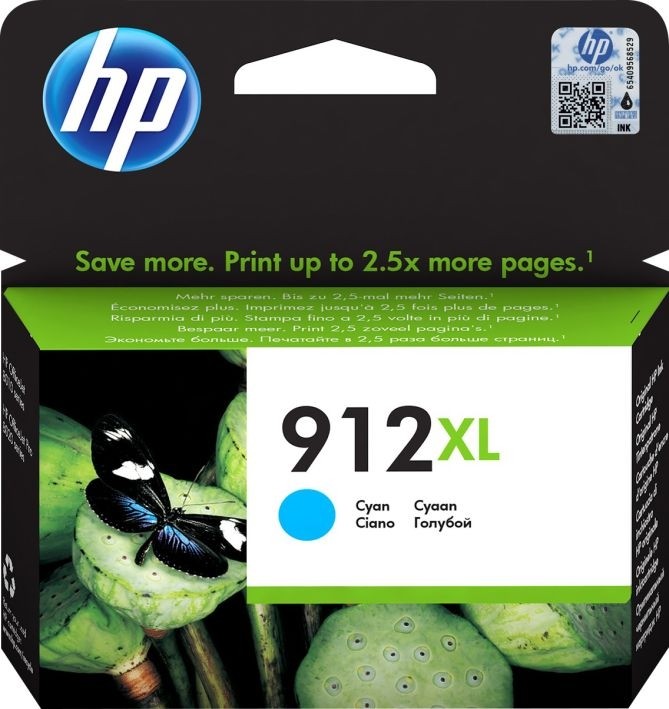 HP 912XL High Yield Cyan Ink - 3YL81AE