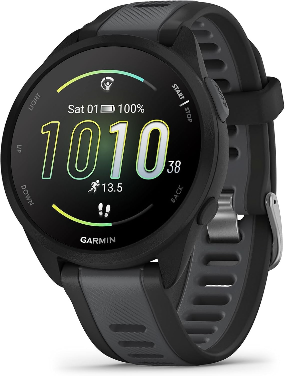Garmin Forerunner 165 Music, Running Smartwatch, Colorful AMOLED Display, Training Metrics and Recovery Insights, Music on Your Wrist, Black - 010-02863-30