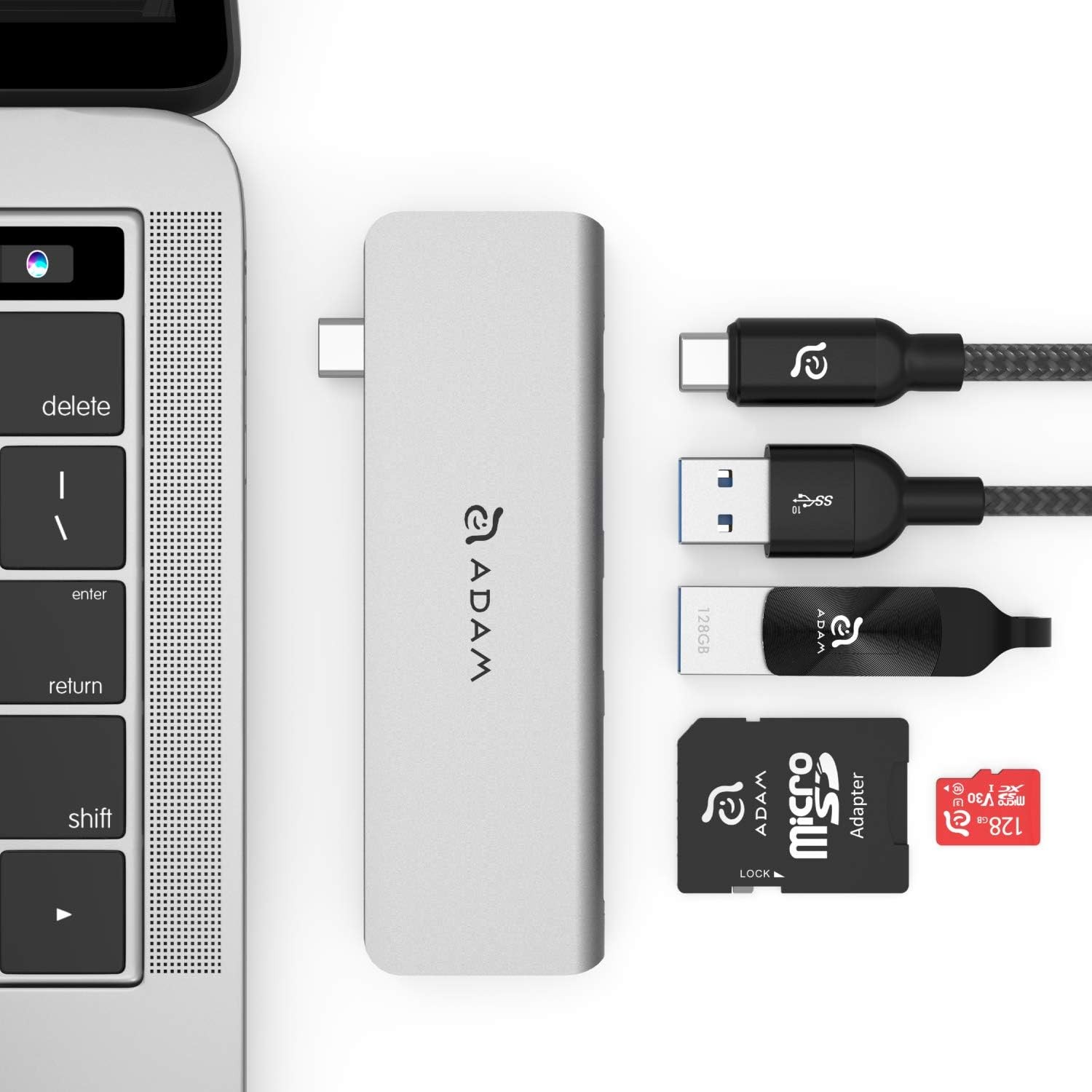Adam Elements CASA Hub 5E USB C 5 in 1 Card Reader - AAPADHUB5EGY