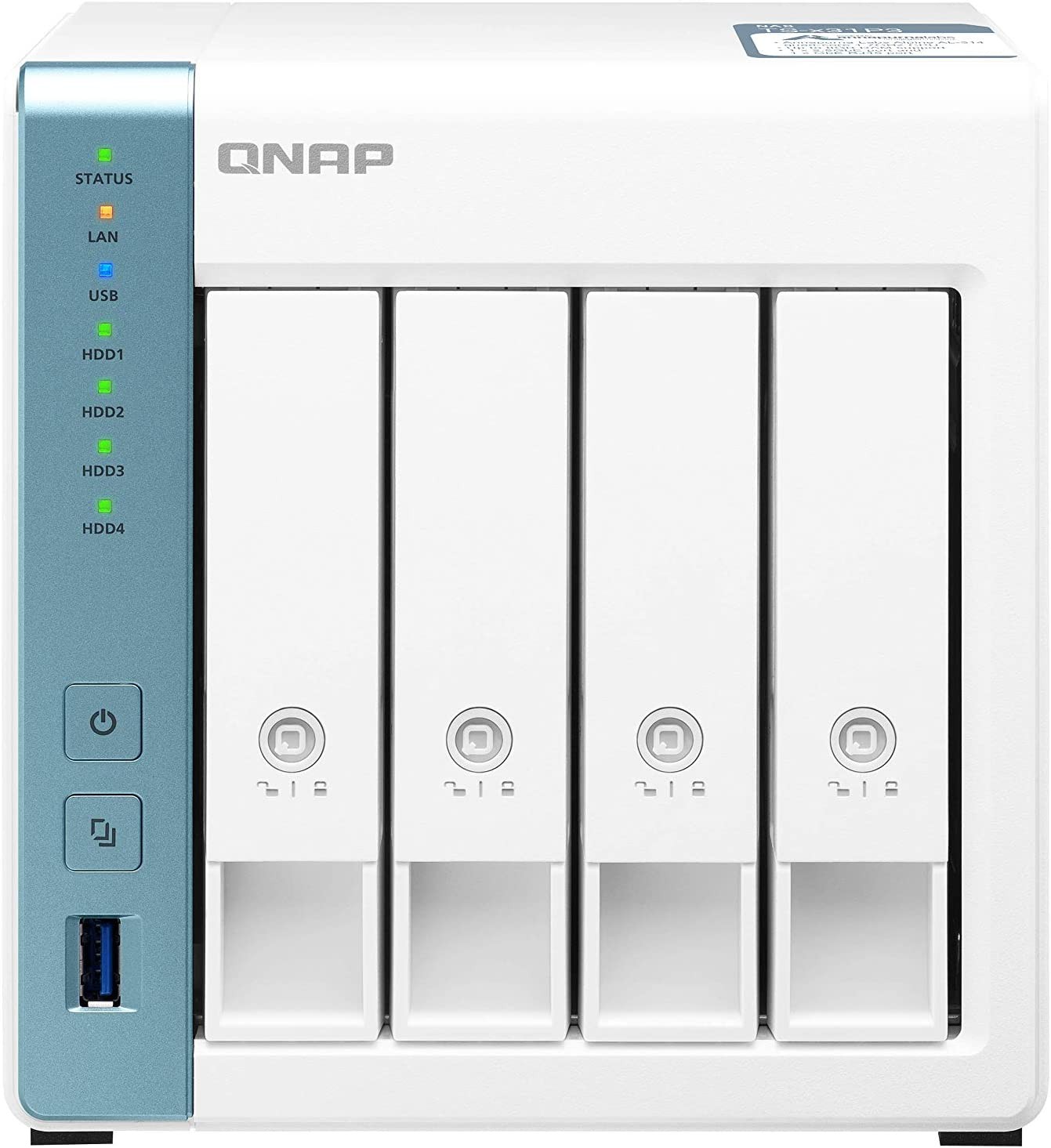 QNAP NAS Server 4 Bay Home & Office NAS with one 2.5GbE Port - TS-431P3-4G