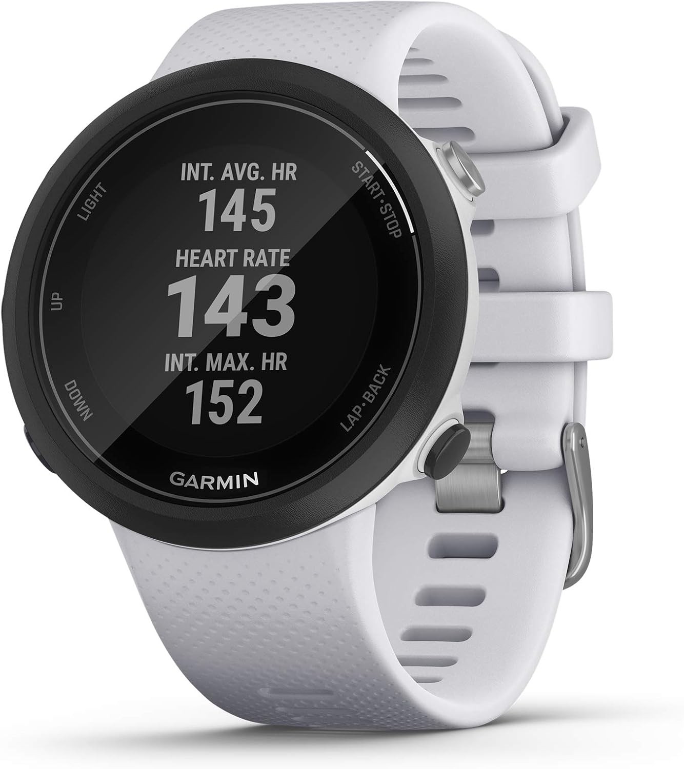 Garmin Swim 2, GPS Swimming Smartwatch for Pool and Open Water, Underwater Heart Rate, Records Distance, Pace, Stroke Count and Type, White - 010-02247-11