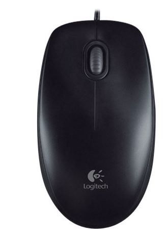 Logitech B100 Black Optical Mouse for Business - 910-003357