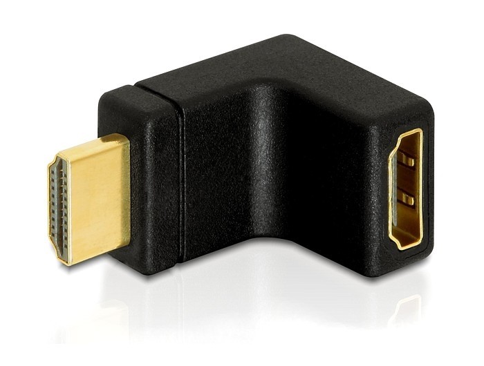 Delock Adapter HDMI male > HDMI female 90° up - 65072