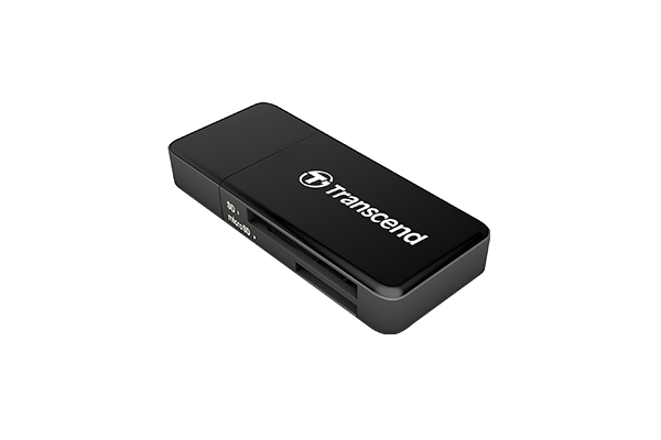Transcend Card Reader RDF5 USB 3.1 Gen 1 SD, MicroSD BLACK - TS-RDF5K