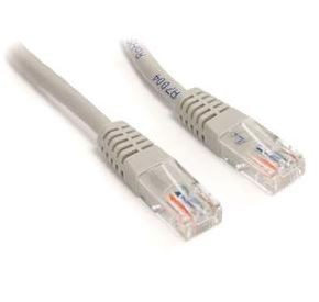 UTP Grey Cat 5e 0.5m Network Cable, Patch Lead - UTP50CM