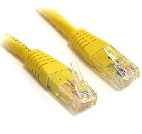 UTP Yellow Cat 6  1.0m Network Cable, Patch Lead - UTPC6-100CM-Y