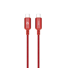 Adam Elements CASA P120 USB-C to USB-C 240W Braided Charging Cable 120 cm - Red - ACBADP120RD