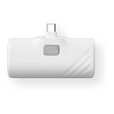 ADAM Elements GRAVITY F5C 5000mAh Pocket Power Bank - White - APBADGVF5CWH