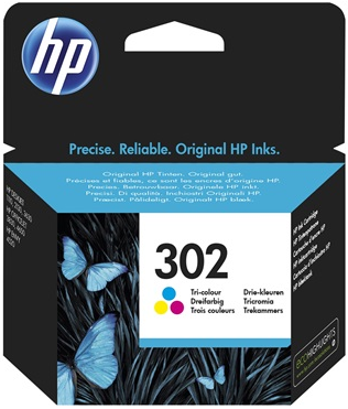 HP 302 Color Original Ink Cartridge - F6U65AE 