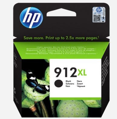 HP 912XL High Yield Black Ink - 3YL84AE