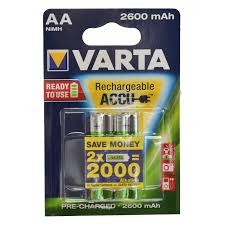 Varta AA 2600mAh Rechargeable Battery 2-Pack - 5716