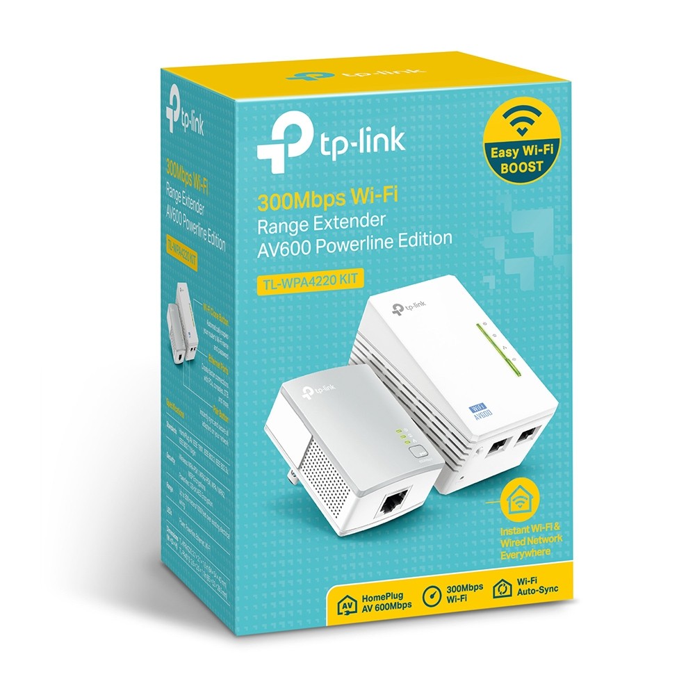 AV600 Powerline Wi-Fi 2-Pack - TL-WPA4220KIT