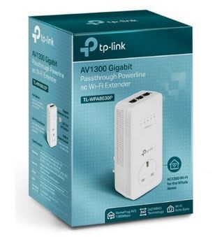 TP-Link AV1300 Gigabit Powerline Passthrough + WiFi Extender - TL-WPA8630P