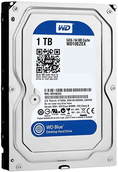  WD Blue 1 TB SATA Desktop  Hard Drive - WD10EZEX