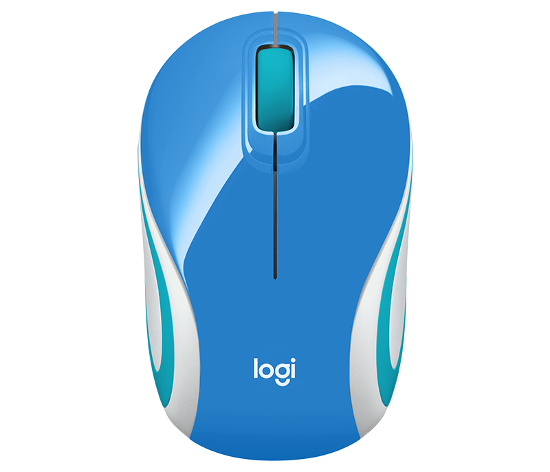 Logitech Wireless M187 Mini Mouse Blue - 910-002733