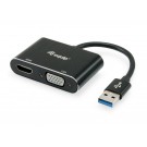 Equip USB 3.0 to HDMI/VGA (HD15) Adapter - 133386