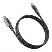 Adam Elements CASA MS100 USB-C To USB-C Magnetic Charging Cable (60W) 1m - Black - ACBADMS100BK