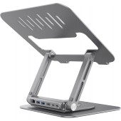 Adam Elements CASA HUB Stand Pro USB-C 6-in-1 Laptop Stand Hub - Space Grey - AAPADHUBSTDPGY