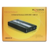 Delock 3.5 External enclosure SATA HDD > USB 3.0 - 42478