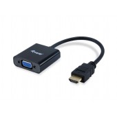 Equip HDMI to VGA (HD15) Adapter with Audio / USB Powered - 11903607