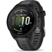 Garmin Forerunner 165 Smart Sport Watch, Black + Slate Gray - 010-02863-20