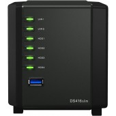 Synology 4 Bay Desktop Network Attached Storage Enclosure - DS416SLIM