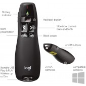 Logitech R400 Wireless Presentation Remote - 910-001354