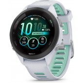 Garmin Forerunner 265S Running Smartwatch, Colorful AMOLED Display, Training Metrics and Recovery Insights, Whitestone and Neo Tropic 42 mm - 010-02810-14