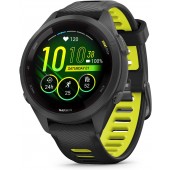 Garmin Forerunner 265S Running Smartwatch, Colorful AMOLED Display, Training Metrics and Recovery Insights, Black and Amp Yellow, 42 mm - 010-02810-13
