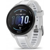 Garmin Forerunner 165 Music, Running Smartwatch, Colorful AMOLED Display, Training Metrics and Recovery Insights, Music on Your Wrist, White Rock - 010-02863-31