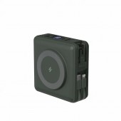 ADAM elements 15,000 mAh 5 in 1 compact Power Bank - dark green - APBADGVX5DGN