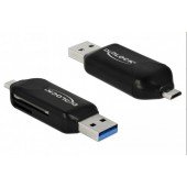 Delock USB Card reader Micro USB OTG or USB 3.0 Type -A - 91734