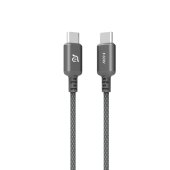 Adam Elements CASA S200 USB-C to USB-C 60W Braided Charging Cable 200 cm - Grey - ACBADS200GY