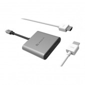 ADAM CASA Hub H2 USB 3.1 Type-C to 2 x HDMI MST Display Hub (Gray) - AAPADHUBH2GY