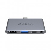 ADAM CASA Hub i4 4-in-1 multi-function Hub for iPad Pro (Gray) - AAPADHUBI4GY