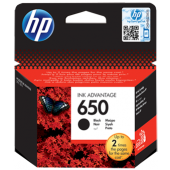 HP 650 Black Original Ink Advantage Cartridge - CZ101AE