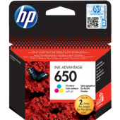 HP 650 Color Original Ink Advantage Cartridge - CZ102AE