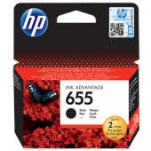 HP 655 Black Original Ink Advantage Cartridge - CZ109AE