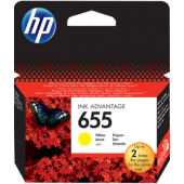 HP 655 Yellow Original Ink Advantage Cartridge - CZ112