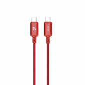 Adam Elements CASA P120 USB-C to USB-C 240W Braided Charging Cable 120 cm - Red - ACBADP120RD