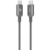 Adam Elements CASA P120 USB-C to USB-C 240W Braided Charging Cable 120 cm - Grey - ACBADP120GY