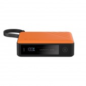 ADAM elements GRAVITY 30W Fast Charging 10000mAh Power Bank with Built-In Cable - Orange - APBADGV30WOR