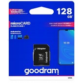 GOODRAM 128GB MicroSD Card class 10 UHS 1+ Adapter - M1AA-1280R12