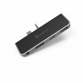 ADAM CASA S4 USB-C 4-in-1 Hub for Surface Go (Black-Silver) - AAPADHUBS4HBSL