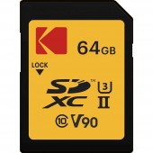 KODAK SD Card 64GB UHS-II U3 ​​V90 SDXC ULTRA PRO Performance - EKMSD64GUHS2V2K