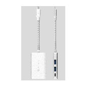 ADAM CASA Hub A01m USB 3.1 Type-C 4-in-1  USB A/C/HDMI (silver) - AAPADHUBA01MSL