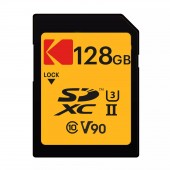 Kodak 128GB UHS-II U3 V90 Ultra Pro SDXC Memory Card - Up to 3000MB/s Read Speed and 270MB/s Write Speed - EKMSD128GUHS2V2K